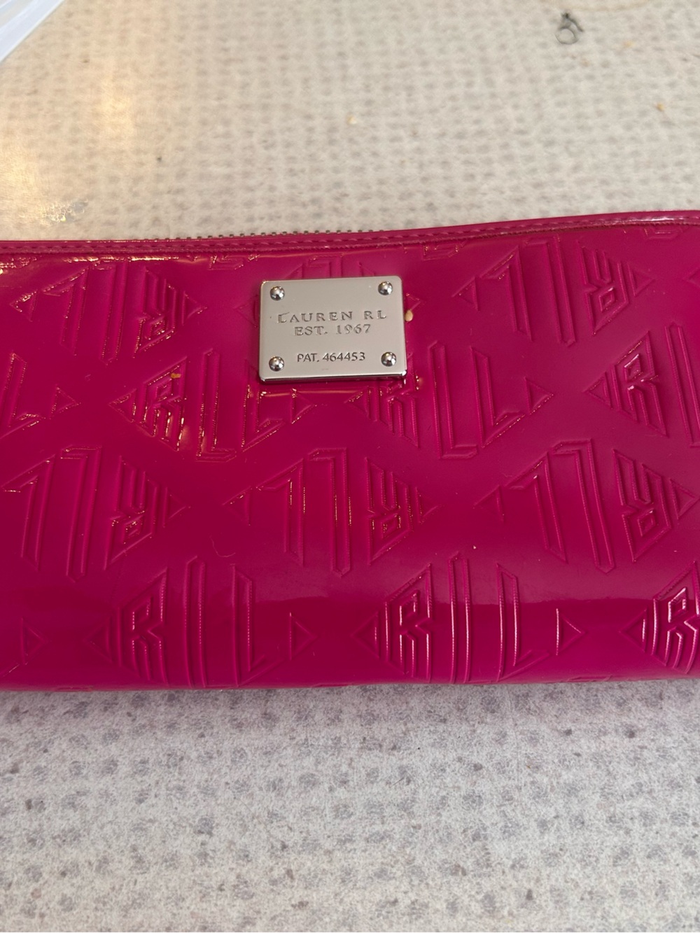 Lauren RL zip around wallet